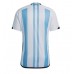 Camiseta Argentina Primera Equipación Replica Mundial 2022 mangas cortas